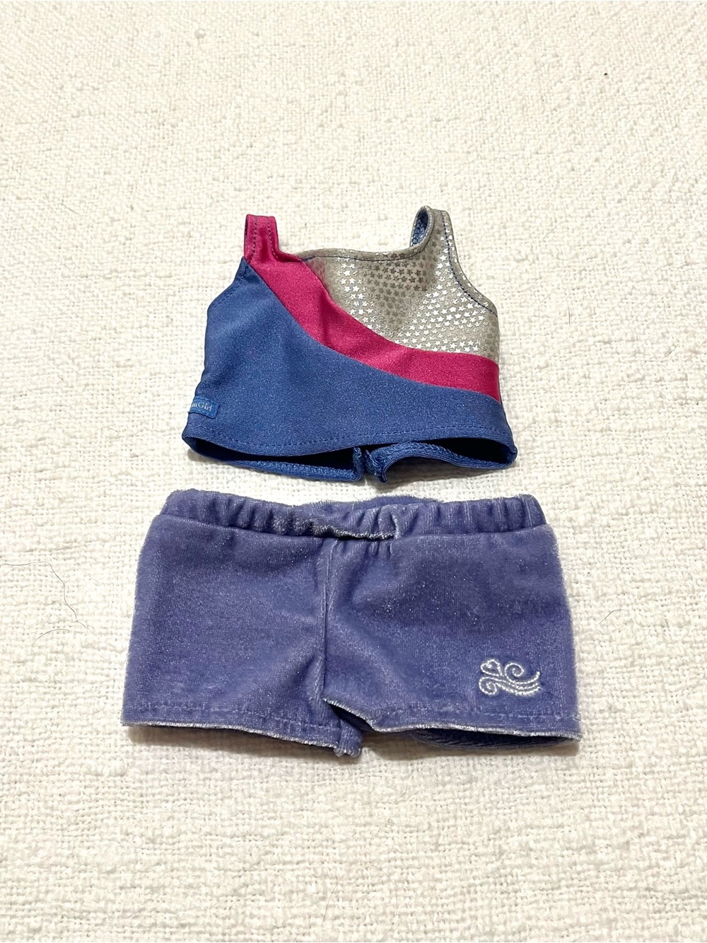 American Girl 18" 2015 Star Gymnast 2 piece set practice outfit Truly Me Edition